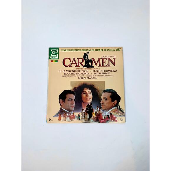 Vinyl Record Georges Bizet Carmen Excerpts 1984 Erato RCA Records #751133 - Picture 1 of 6